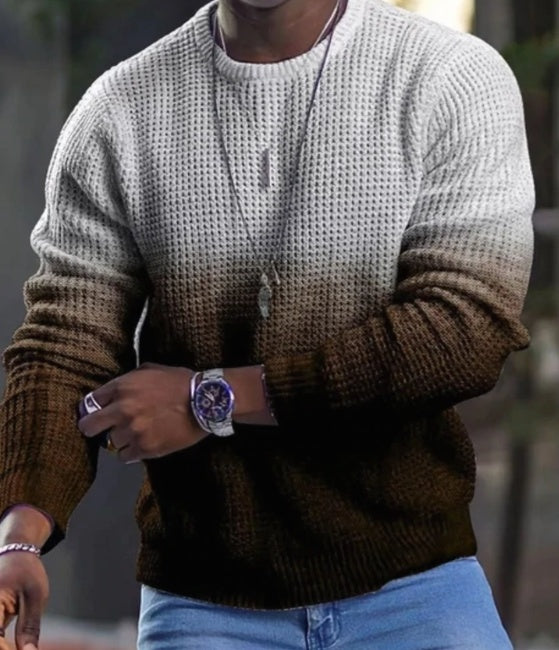 Men's 3D Pullover Casual Tops Long Sleeve