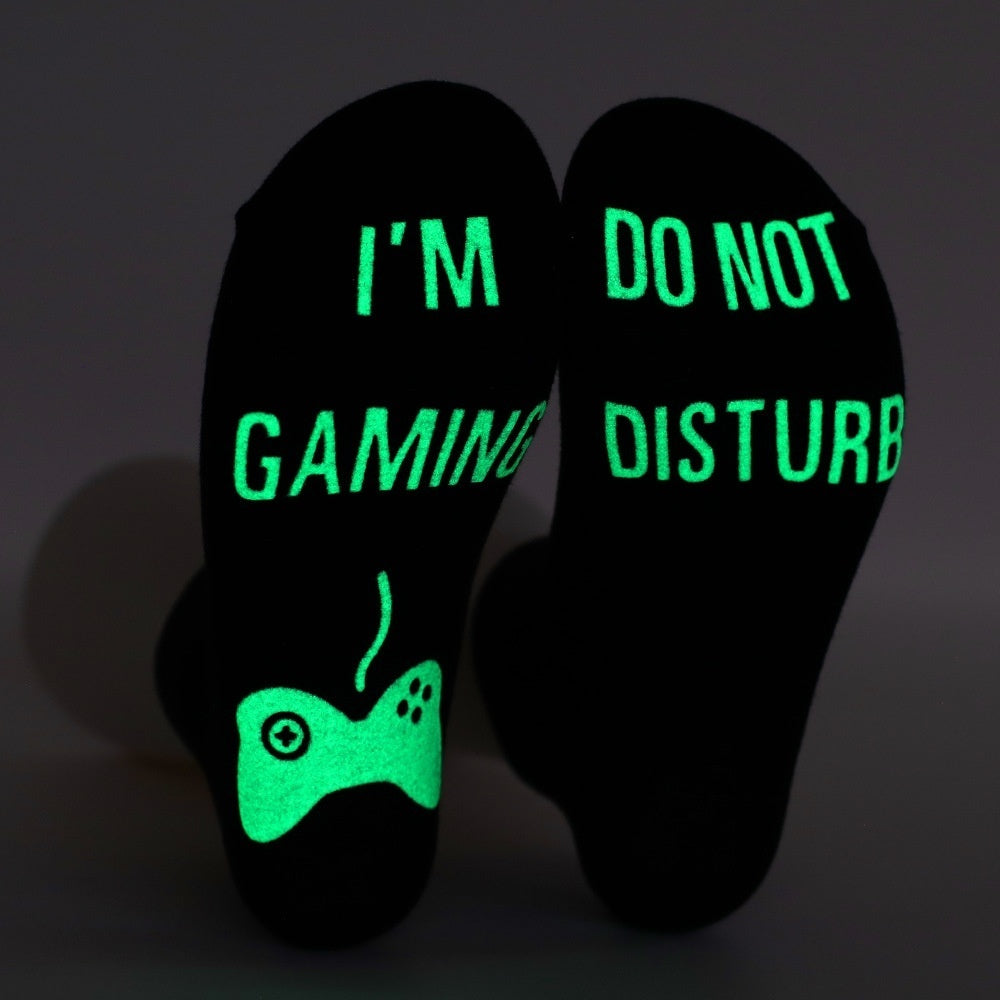 Men's Pure Cotton "I'm Gaming Do Not Disturb" Socks