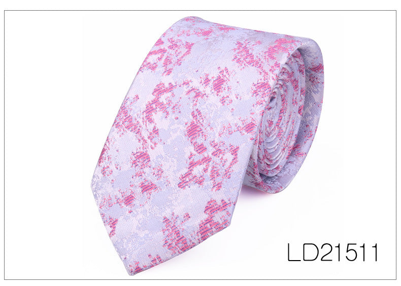 Men's Casual Fashion 6cm Flower Graffiti Tie