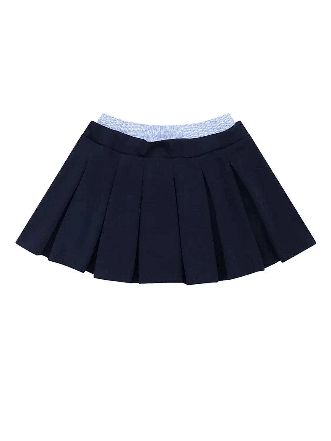 Drawstring Pleated Mini Skirt by Lady Ros