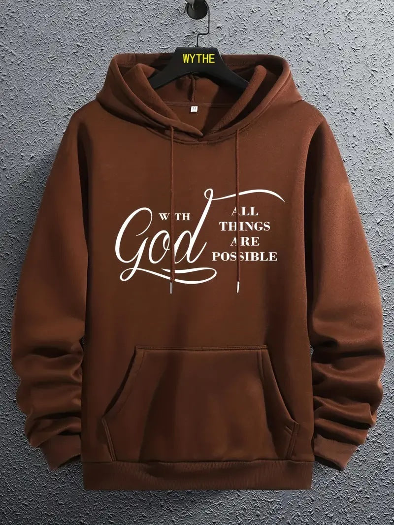 Men's "With God All Things Are Possible" Hoodies