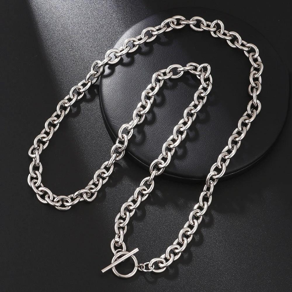 Men's Clavicle Titanium Steel Necklace by GJG Denim