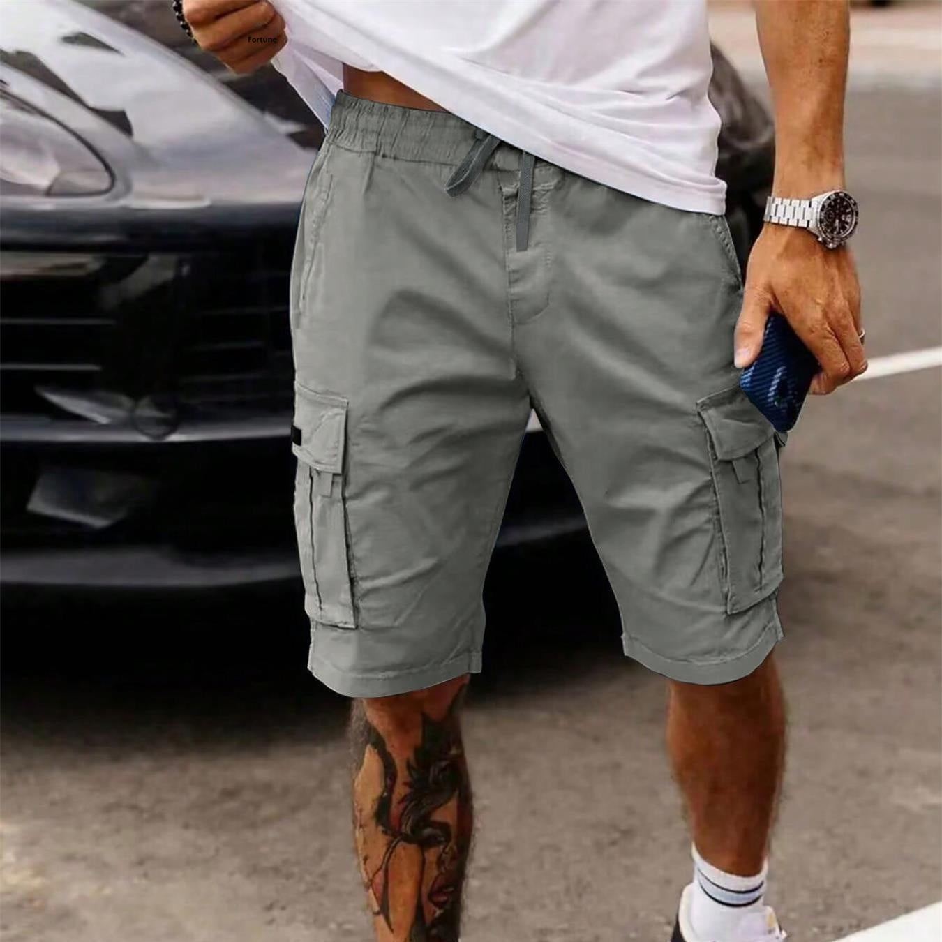 Workwear Shorts Men's New Summer American Straight Cropped Casual Shorts