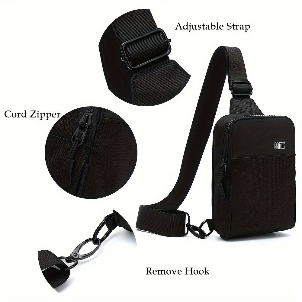 Men's Small Crossbody Mini Sling For Travelling, Hiking, Running Bag