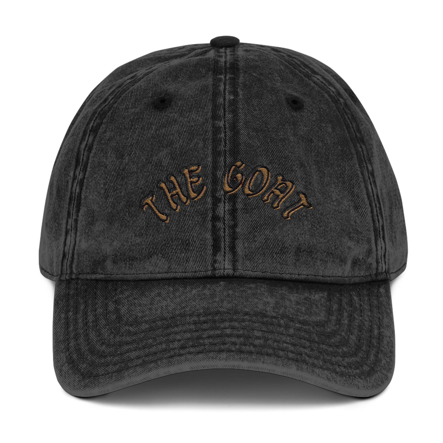 Vintage Embroidered Cap - 'The GOAT' Adjustable Hat