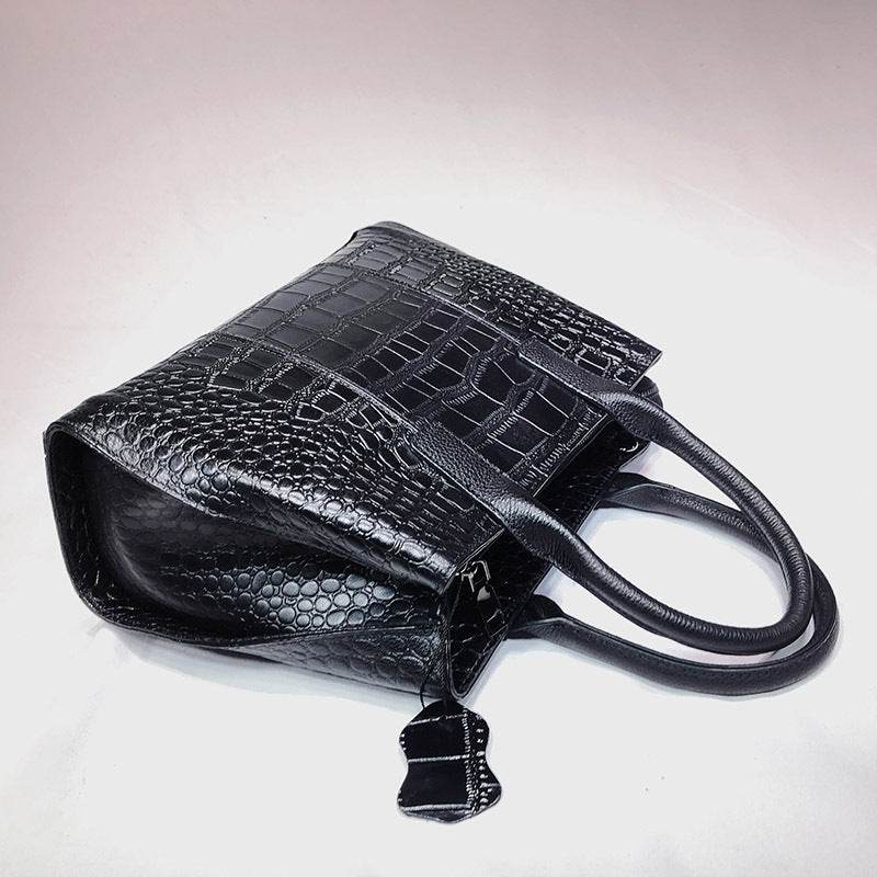 Ladies Leather Crocodile Pattern Women Handbag
