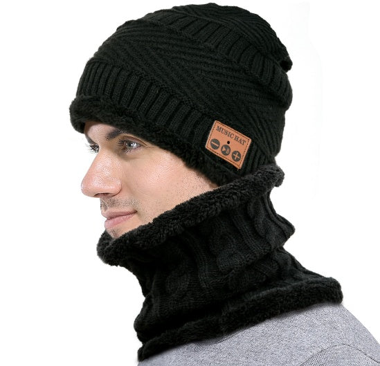 Men's Bluetooth Beanie and Neck Warmer