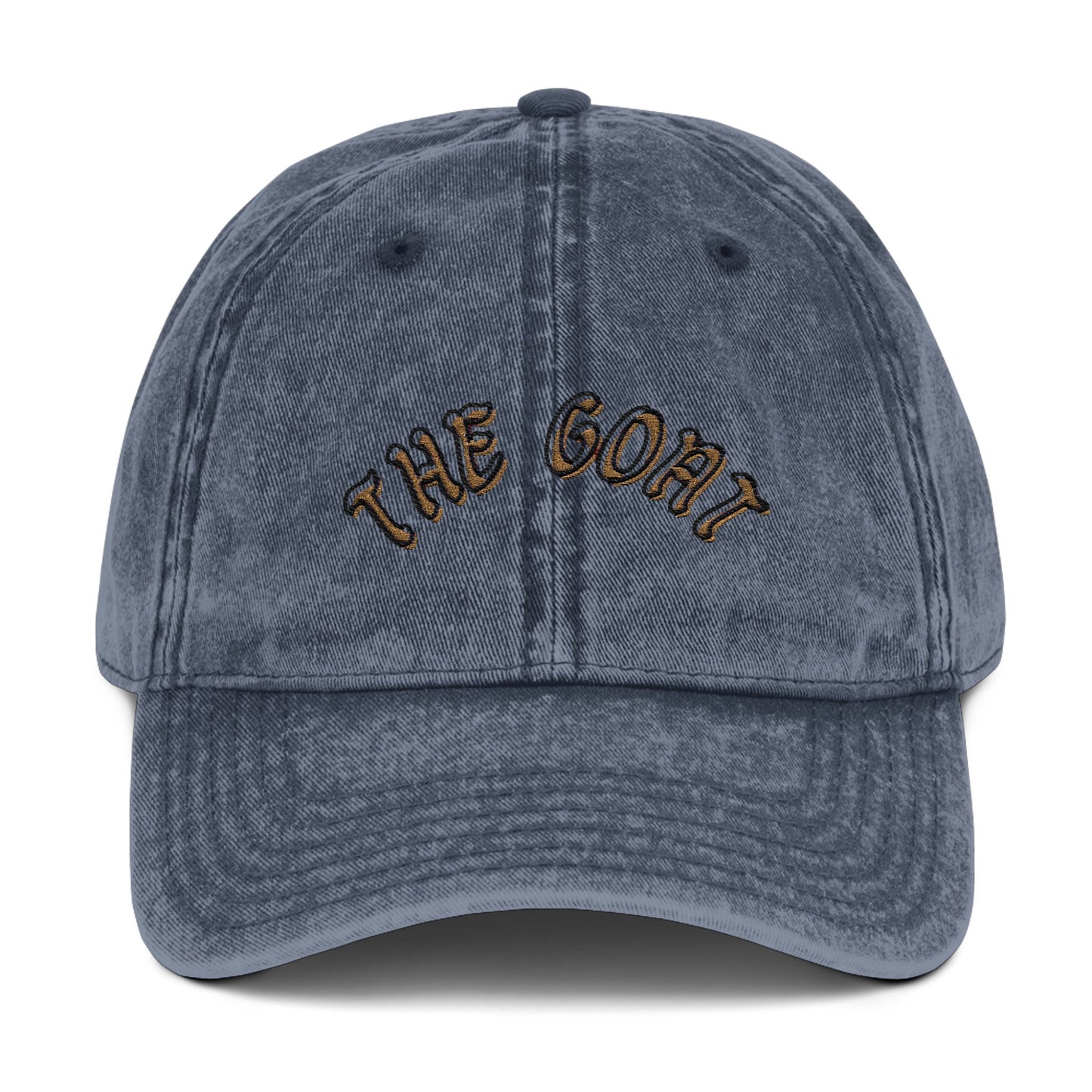 Vintage Embroidered Cap - 'The GOAT' Adjustable Hat