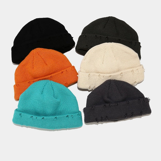 Men's Hole Knitted Beanie