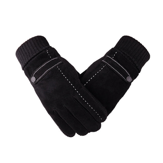 Velvet Touch Screen Windproof Gloves For Men