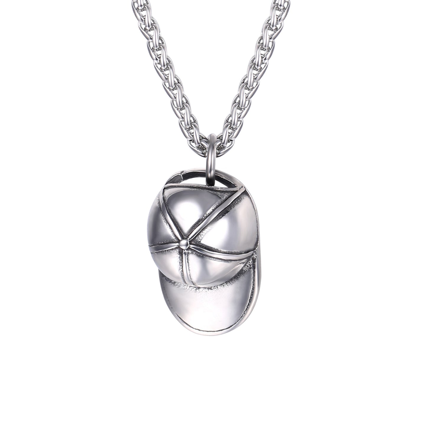Stainless Steel Cap Unique Pendant Necklace For Men