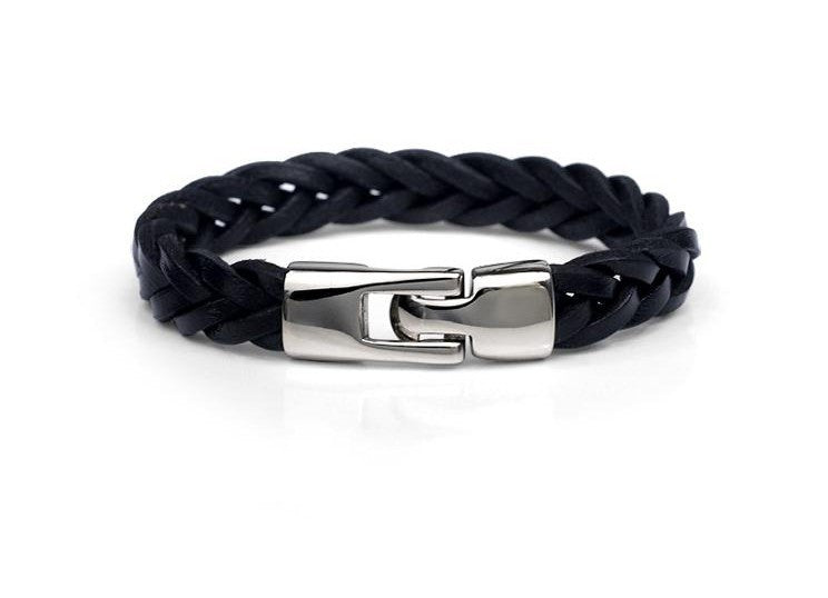 Leather Alloy Vintage Hand-woven Bracelet For Men