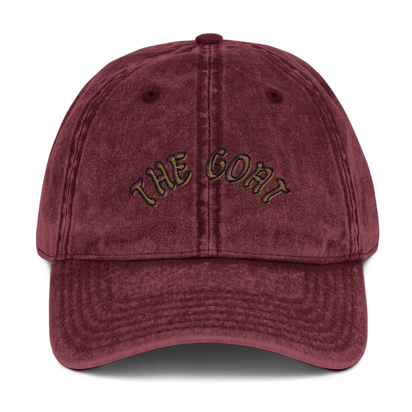Vintage Embroidered Cap - 'The GOAT' Adjustable Hat