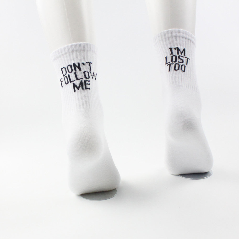 Men's "Don't Follow Me I'm Lost Too" Socks