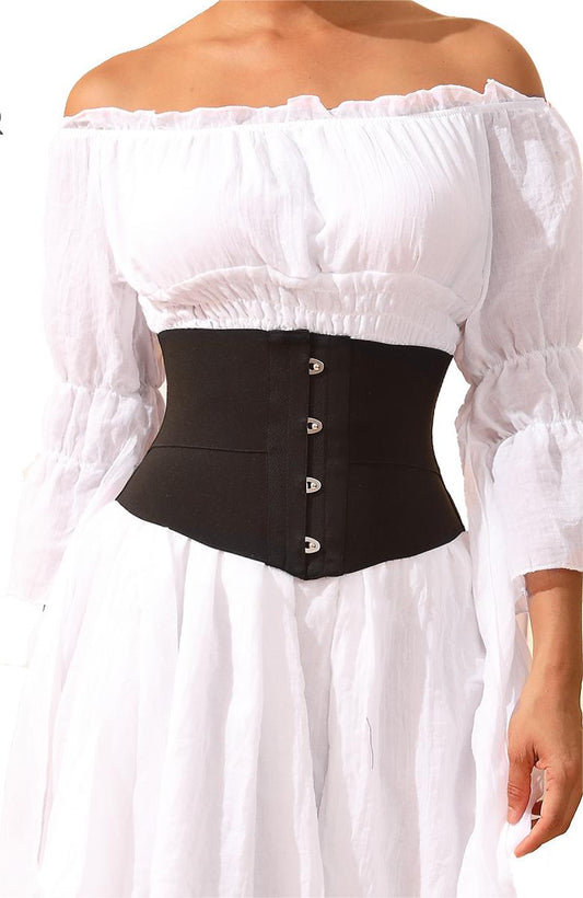 Hourglass Outer Wear Waist Shaping Belt plus Size Women Elastic Shaping Belly Band Waist Trainer Boning Corset Waistband