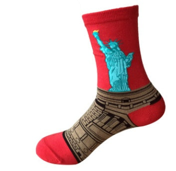 Mid Length Casual Versatile Cotton Men's Socks