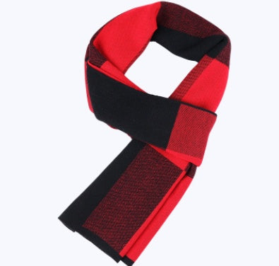 Men's Wool Plaid Scarf