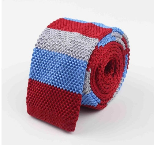 Men's Knitted Leisure Striped Ties
