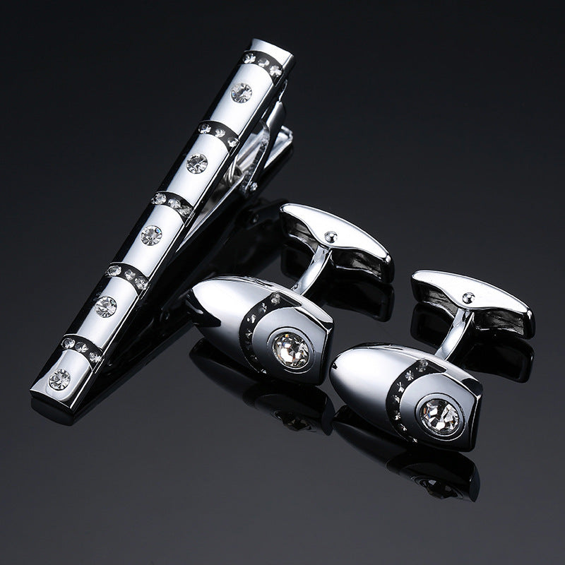 Men's  Tie Clip and Cufflinks Set
