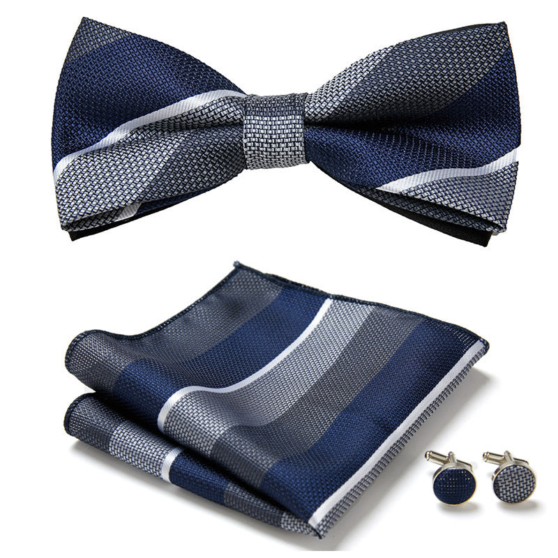 Men's Bow Ties Three Piece Set