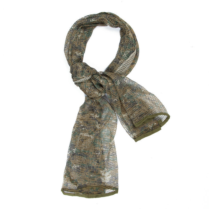 Men's Long Camouflage Multi-purpose Breathable Outdoor Scarf