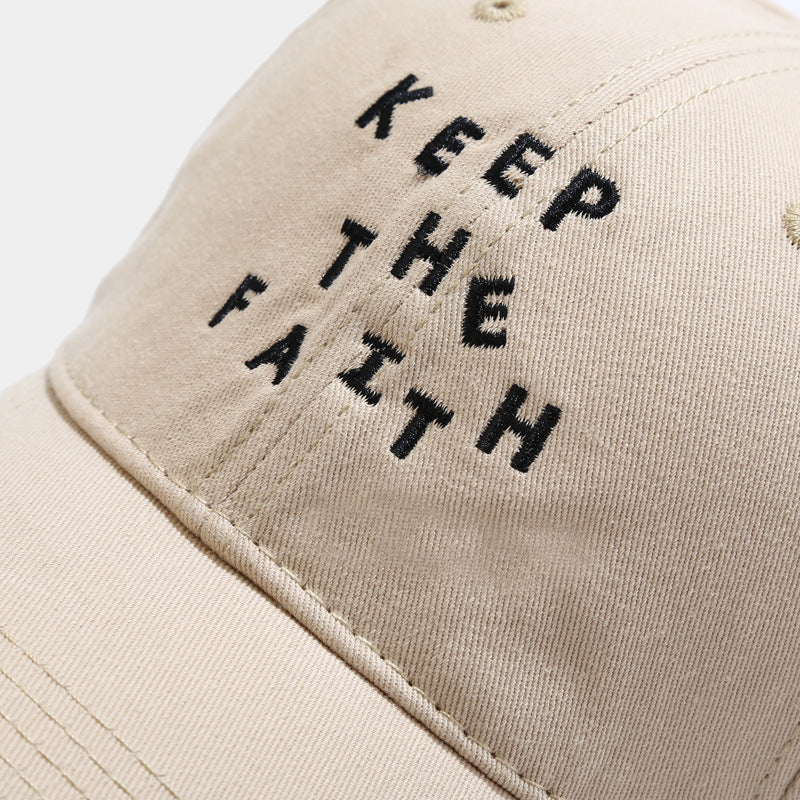 Men's "Keep The Faith" Embroidered Baseball Cap