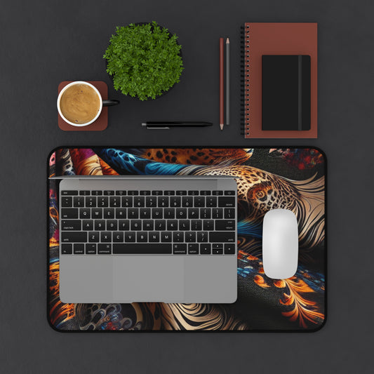 Boho Chic Desk Mat, Colorful Office Decor, Perfect Gift for Creatives, Desk Accessories, Home Office Essentials, Vibrant Desk Pad