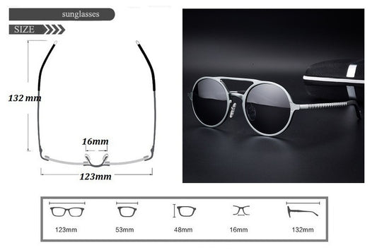 Retro Round Sunglasses For Men