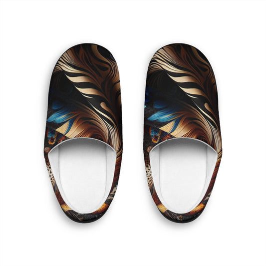 Stylish Women's Indoor Slippers, Cozy Footwear, Gift for Her, Unique Home Slippers, Comfortable House Slide-On Shoes