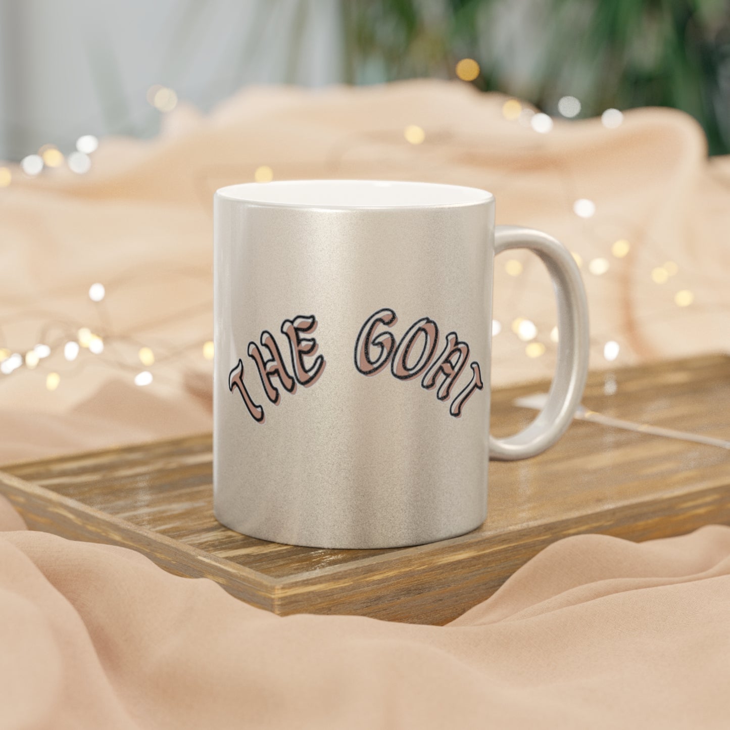 GOAT Metallic Mug - Stylish Silver/Gold Coffee Cup for Trendsetters