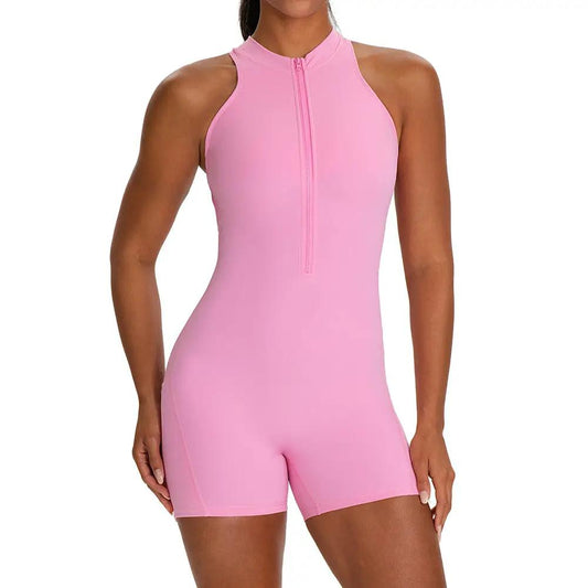 Tight-fitting Padded Peach-butt Fitness Bodysuit by GJG Denim