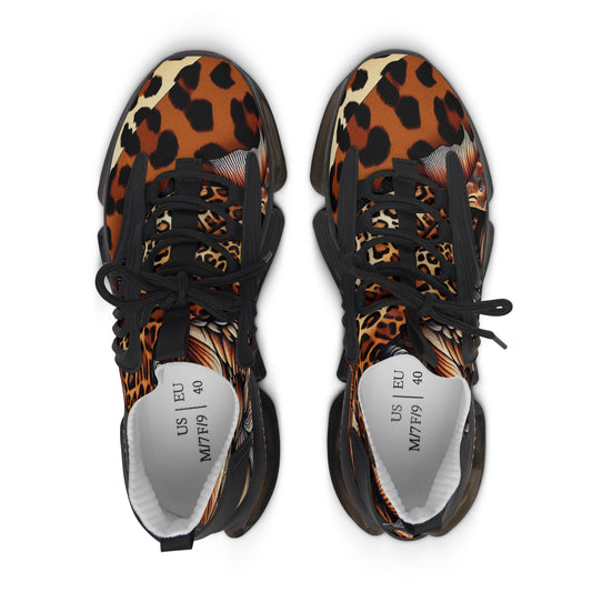 Stylish Women's Mesh Sneakers - Animal Print, Casual Footwear, Trendy Sneakers, Adventure Ready, Unique Design, Perfect for Everyday Wear