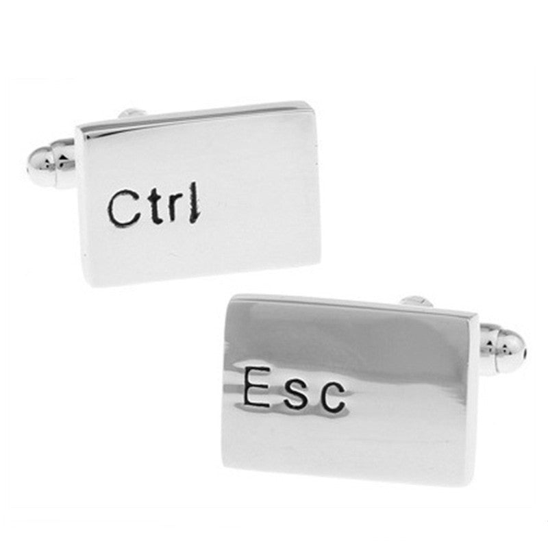 Metal Letter Shirt Men's Cufflinks