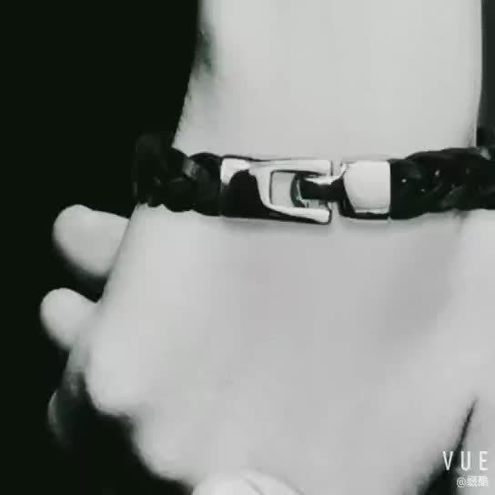 Leather Alloy Vintage Hand-woven Bracelet For Men