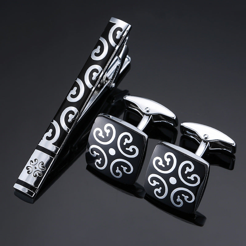 Men's  Tie Clip and Cufflinks Set