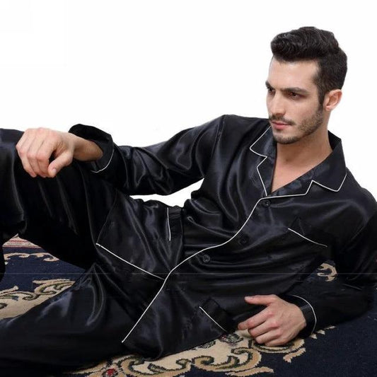 Men's Satain Pajamas by GJG Denim