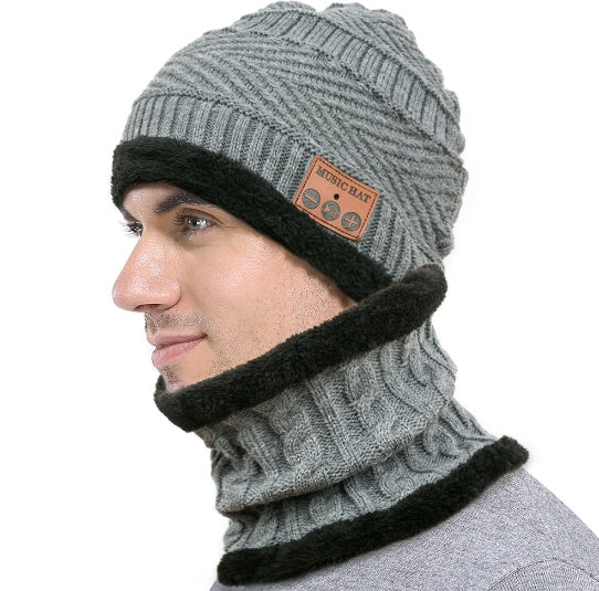 Men's Bluetooth Beanie and Neck Warmer