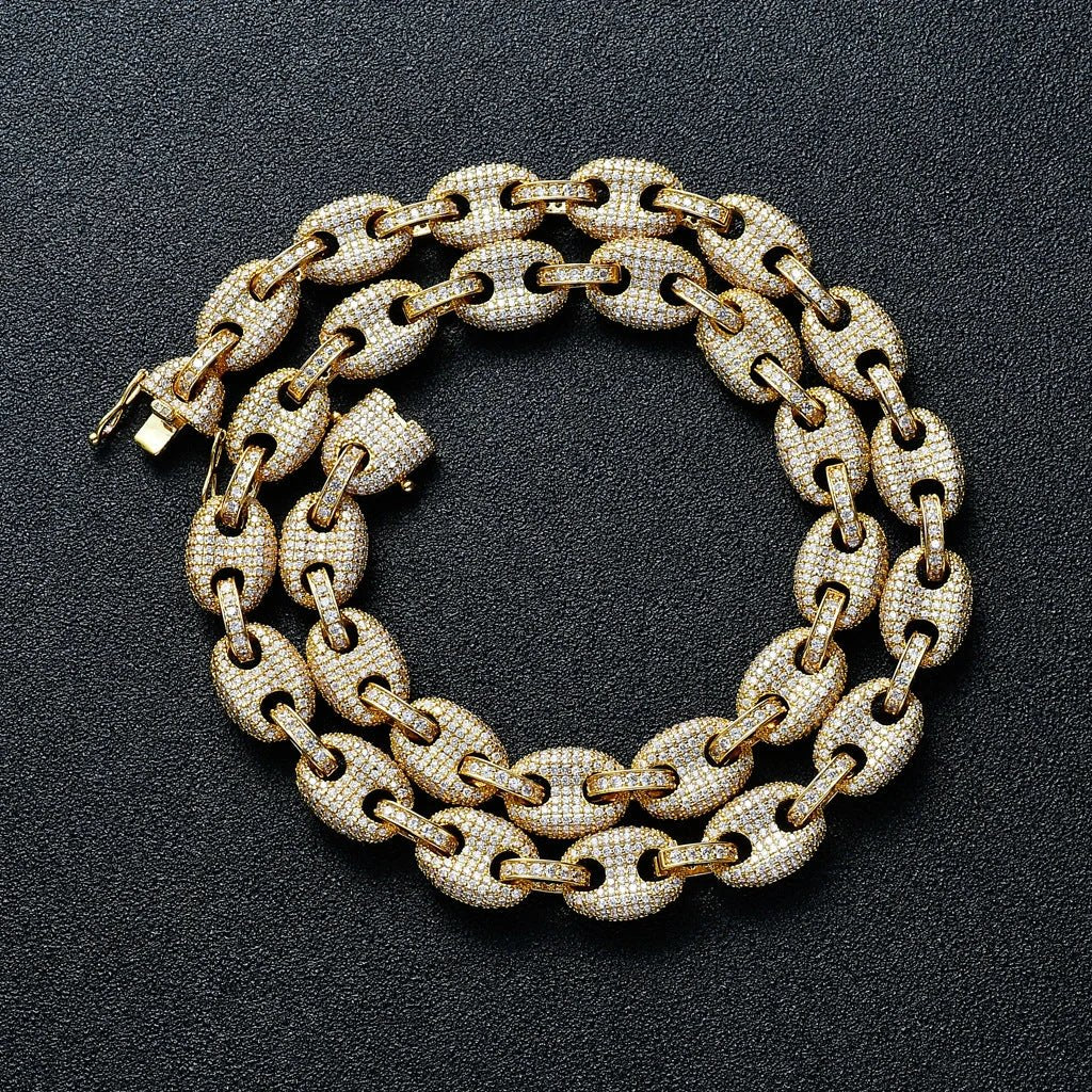 Men's Chain (16 inch, 18 inch, 20 inch, 22 inch, 24 inch) Bracelet (7 inch, 8 inch) by GJG Denim