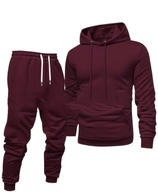 Men's Hooded Sweatshirt And Sweatpants Sports Suit