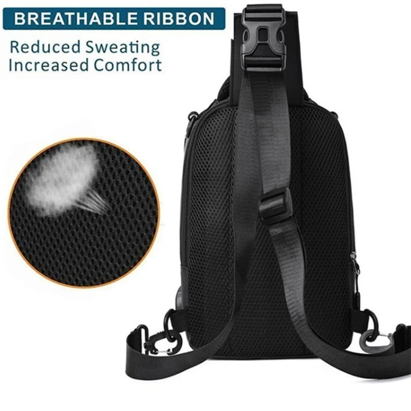Men's Crossbody Multifunctional Backpack