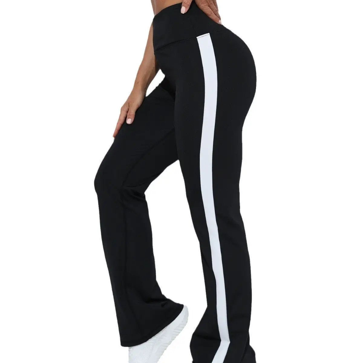 Yoga Flared Pants High-waisted Hip-lifting Workout Leggings by GJG Denim
