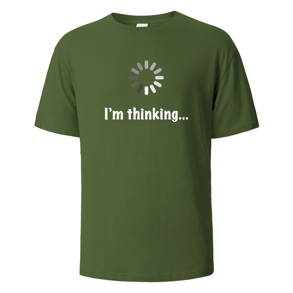 "I'm Thinking" Printed T-shirt for Men