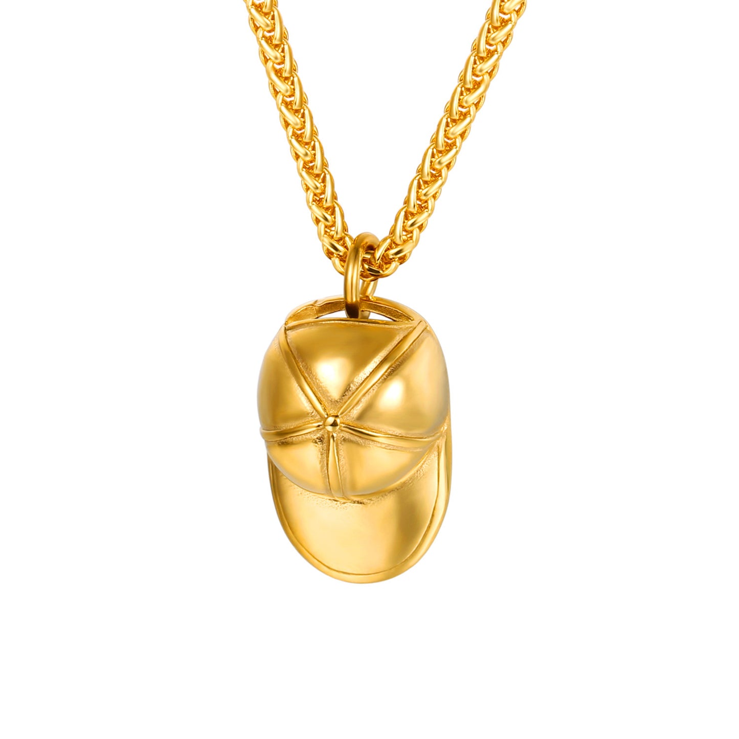 Stainless Steel Cap Unique Pendant Necklace For Men