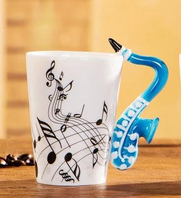 Creative Music Style Ceramic Mug by GJG Denim