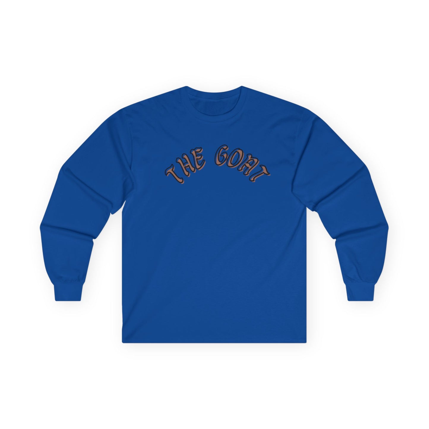 The GOAT Unisex Long Sleeve Tee, Casual Wear, Perfect for Sports Fans, Gift for Him or Her, Iconic Statement Shirt