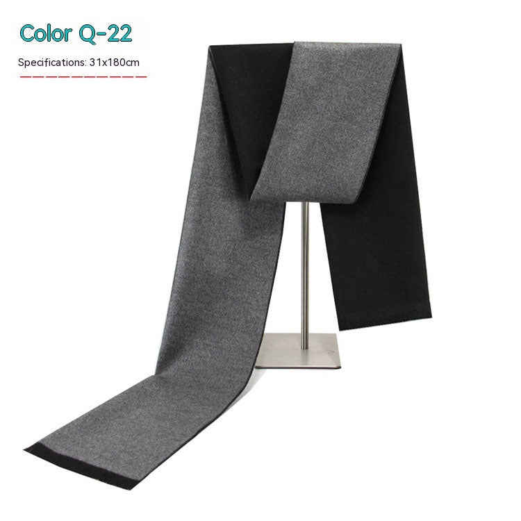 Men's Striped Winter Warm Artificial Cashmere Scarf For Men