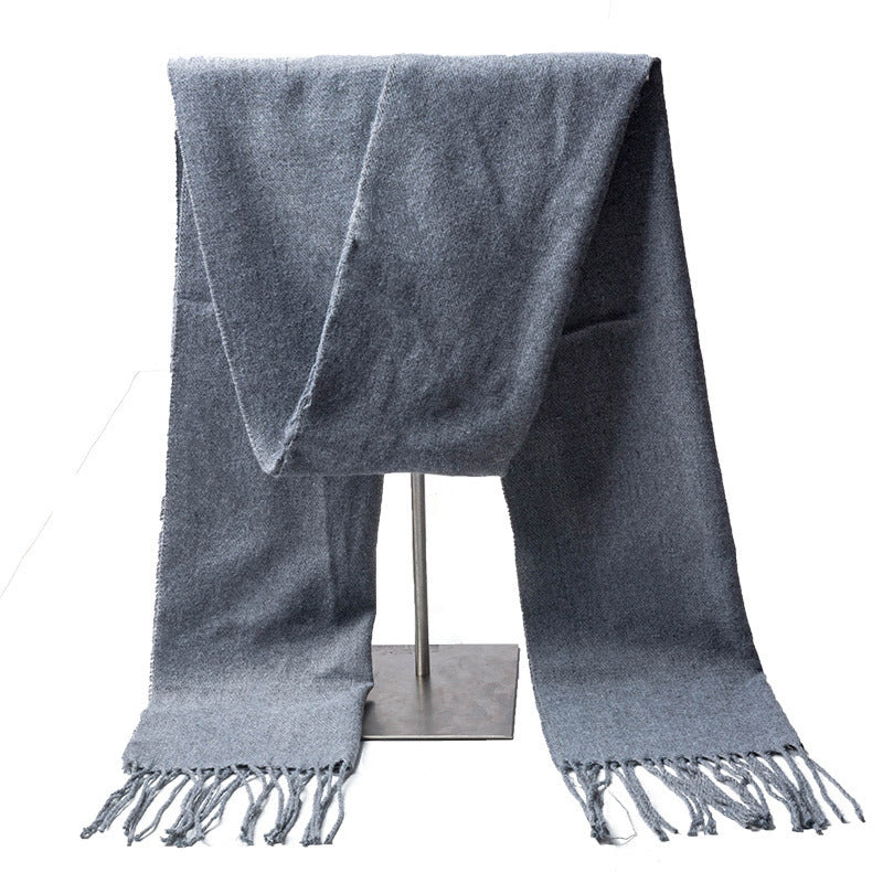Men's Fashion Simple Thickened Imitation Cashmere Scarf