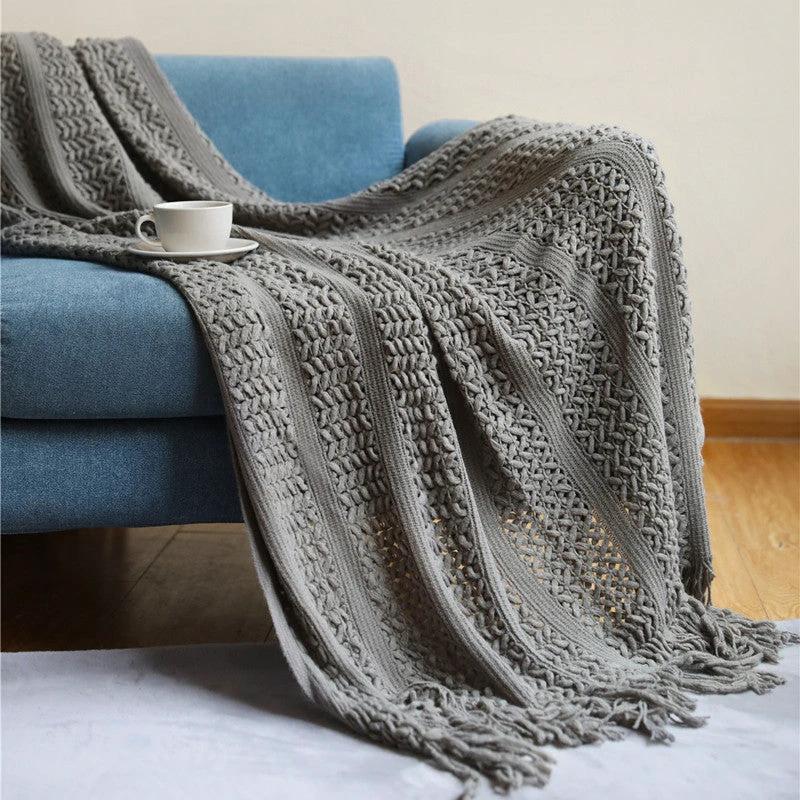 Sofa Knitted Blanket by GJG Denim