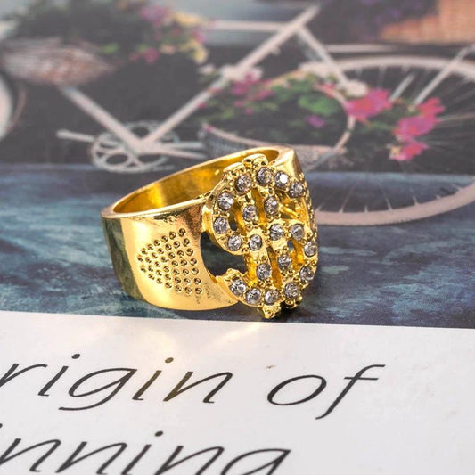 Dollar Sign Ring For Men by GJG Denim