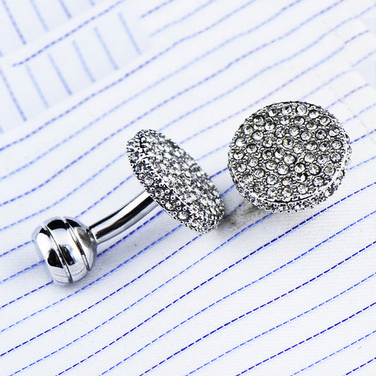 Men's Full Rhinestone Cufflinks